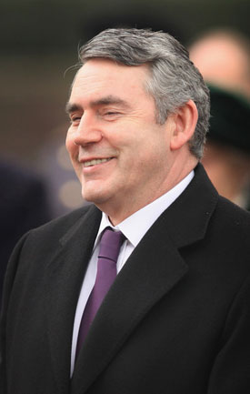 Il premier inglese Gordon Brown