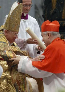 Il Cardinale Cordes con Papa Benedetto XVI